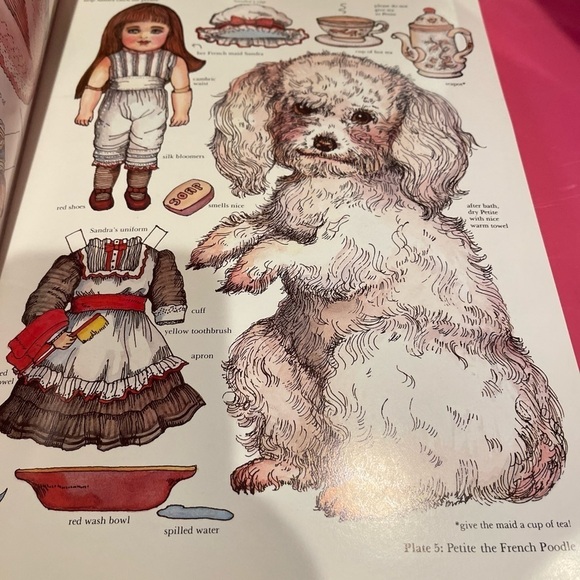Adorable Victorian Pets Cutout Lamb Cat Bear Rabbit Children's Activity Book New - Picture 5 of 8